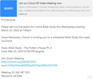 Bible Study Invitation